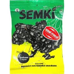 Семена подсолнечника Semki жареные соленые 75 г (975569)