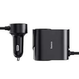 Автомобільний зарядний пристрій Baseus High Efficiency Pro 1-for-2 Car Cigarette Lighter 30W Cosmic Black (C00455300121-00) - мініатюра 4