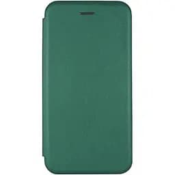 Кожаный чехол-книжка Epik Classy для Xiaomi Redmi 12 Зеленый