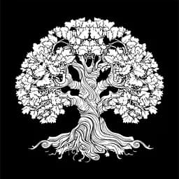 Проективная картина по номерам "Дерево перемен" SK-1 (4823113872496)