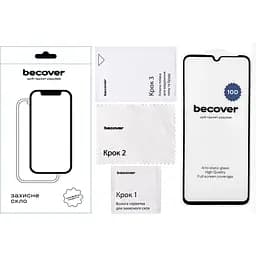 Захисне скло BeCover для Realme C51 10D Black (711343) - мініатюра 2