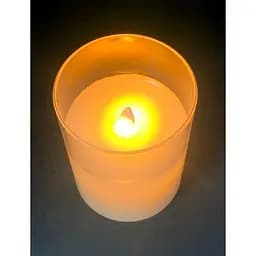 Свічка з Led підсвічуванням з полум'ям, що рухається 10х7.5х7.5 см - мініатюра 3