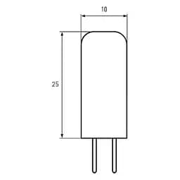 Лампочка Eurolamp G4 (LED-G4-0227(12)) - мініатюра 3