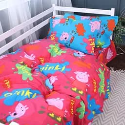 Підковдра на блискавці MirSon Kids Time 17-0507 Peppa, бязь, 210х143 см, різнокольорова