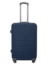 Валіза середня M ABS-пластик Milano bag 004 66×44×28,5см 75л Темно-синій