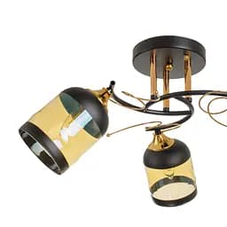 Люстра стельова Brille в спальню E27 60W BK (LK-706S/3) - мініатюра 4