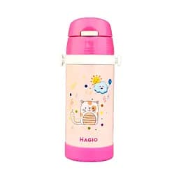 Термос для дітей з трубочкою Magio MG-1049P рожевий 350 мл (1049PМG)