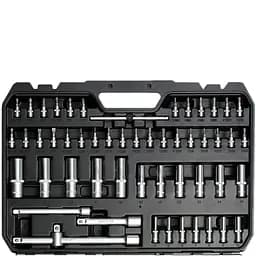 Набір головок торцевих Yato квадрат 1/2", 3/8", 1/4" з інструментами насадки викруткові 173 шт. (YT-38931) - мініатюра 7