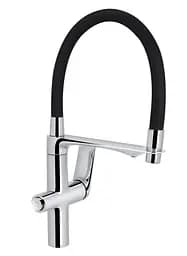 Смеситель для кухни Qtap Vlasta New с гибким изливом с подключением для питьевой воды QTVLA364CRM45648