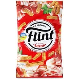 Сухарики Flint Пшенично-ржаные со вкусом бекона 60 г (705233)