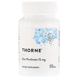 Пиколинат цинка усиленный Thorne Research Zinc Picolinate 15 мг 60 капсул