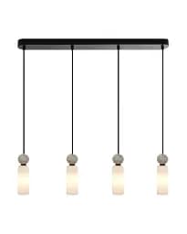 Подвесной светильник, люстра Italux PND-95331-4-BK Santos G9 4x40W IP20 черный