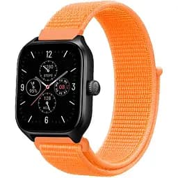 Ремінець нейлоновий на липучці BeWatch Xiaomi Amazfit BIP/GTS/GTR 20 мм Помаранчевий (1011337.3UW)