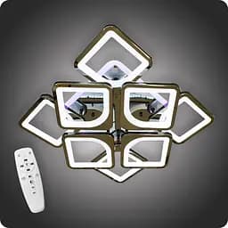 Люстра світлодіодна 517 Dlight 3color з пультом 170Вт Чорний Хром (01851)