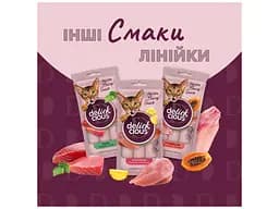 Ласощі для котів Delickcious Сардина з додаванням гарбуза 4 х 15 г (4820269141636) - мініатюра 5
