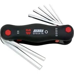 Набір ключів Wurth Г-подібних HEX SW2-8 mm у посиленому корпусі 7 шт. Zebra (арт. 071531 70)