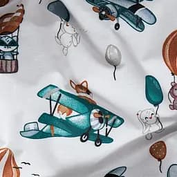 Комплект постільної білизни Moon&Star Бязь Gold Люкс Cloud Adventures King Size 220x240 наволочки 4х50х70 - мініатюра 5
