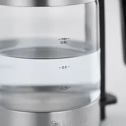 Електрочайник Russell HobbsCompact Home 0.8 л скло підсвічування сріблясто-чорний kuh0015331 - мініатюра 5