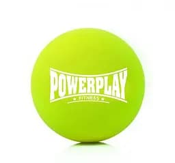 Массажный силиконовый мяч PowerPlay PP-4354 Silicone Lacrosse Ball (6.5 см) Зеленый (PP-4354_Green)