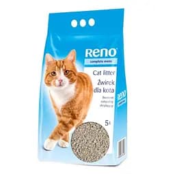 Бентонітовий наповнювач для котячого туалету Reno, 5 л