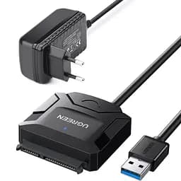 Переходник Ugreen USB 3.0 Type-A to SATA III (F) CR108 (20611)