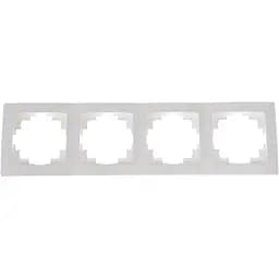 Рамка Brille на 4 поста белая NB-4F wh