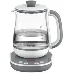 Електрочайник Tefal Tastea tea maker 1.5 л скло біло-сірий (BJ551B10) - мініатюра 4
