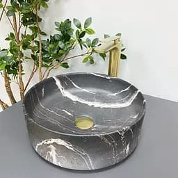 Умивальник VBI Prato black onyx matt накладний VBI-011406, Чорний матовий - мініатюра 5