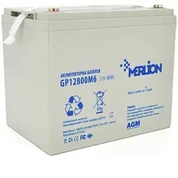 Аккумуляторная батарея AGM GP12800M6 12 V 80 Ah (260 x 165 x 210 (215)), 20.8 kg, Grey, Q1/48