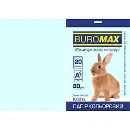 Папір кольоровий Buromax Pastel А4 20 аркушів блакитний (BM.2721220-14)