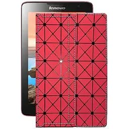 Чехол StatusCASE из экокожи для планшета Lenovo Idea Pad A5500 8 Красный ромб
