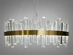 Підвісна LED-люстрацвіт латунь Diasha 836/600BR кришталева, 135 Вт, 58 см, 14-20m2 - мініатюра 4