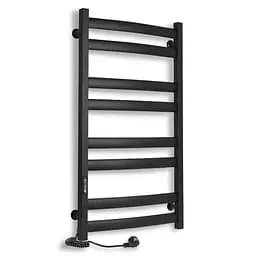 Электрический полотенцесушитель Laris Зебра Атлант ЧФЧ8 500x900 Е левый R3 73207620, Черный матовый, Левое, Электронный