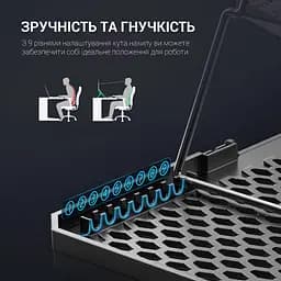 Охолоджувальна підставка для ноутбука GamePro Black (CP940) - мініатюра 5