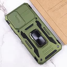 Ударостійкий чохол Camshield Army Ring для Xiaomi Redmi 9A Оливковий / Army Green - мініатюра 4