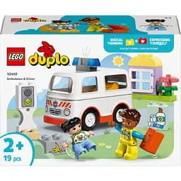 Уценка. Конструктор LEGO DUPLO Town Скорая помощь и водитель 19 деталей (10447)