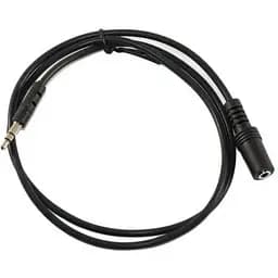 Кабель-удлинитель звуковой Atcom 3.5 мм F - 3.5 мм M 0.8 м черный (16846)