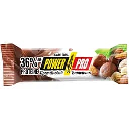 Уцінка. Протеїнові батончики Power Pro Protein Bar Nutella 36% Nut 1.2 кг (20 шт. x 60 г) 