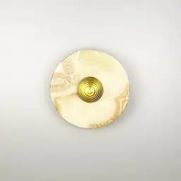 Бра із мармуру жовто-рожевого кольору Ø 20 см Арт. WSC 2-200 WT Line F