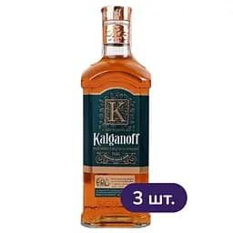Настоянка Kalganoff Калганова з медом на коньяку 40% 1.5 л (3 шт. х 0.5 л) 