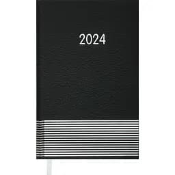 Щоденник датований Buromax Parallel 2024 A6 чорний (BM.2550-01)