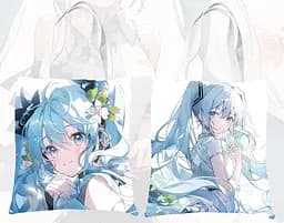 Шопер эко-сумка Вокалоид Хацуне Мику Vocaloid Hatsune Miku 36 см двухсторонний