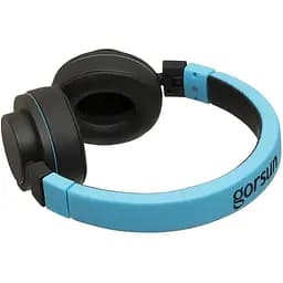 Дротові навушники Gorsun GS-788 mini jack 3.5 mm 1.2 м накладні з мікрофоном Blue