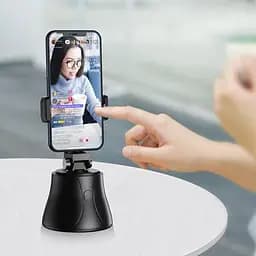 Смарт штатив Baseus 360°AI Following Shot Tripod Head SUYT-B02 Black - мініатюра 5