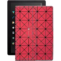 Чохол StatusCASE з екошкіри для планшету Pixus Vision 10.1 Червоний ромб