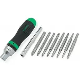 Тріскоткова викрутка-бітотримач 1/4" Toptul 19-в-1 GAAR1002