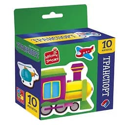 Детский набор магнитов "Транспорт" Vladi Toys VT3106-35, 10 магнитов