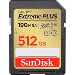 Карта памяти Sandisk 512GB SDXC Extreme PLUS Memory Card + 2 years Rescue (SDSDXWV-512G-GNCIN)