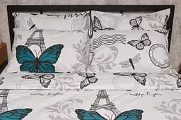 Набор наволочек Moon&Star Бязь Gold Люкс Green Butterflies 50х70 см 2 шт MS840000723