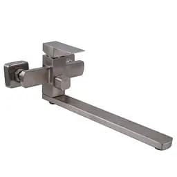 Змішувач для ванни Globus Lux KUBUS SKU-208N з нержавійки для душу з шлангом і лійкою для зручності використання